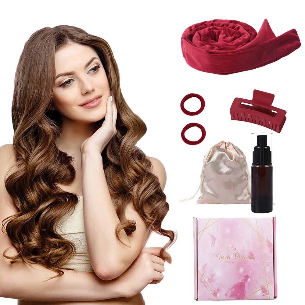 

Heatless Curling Rod Headband No Heat Hair Roller Soft Hair Curlers Sleeping Curls Lazy Curling Hair Products Hair Styling Tools