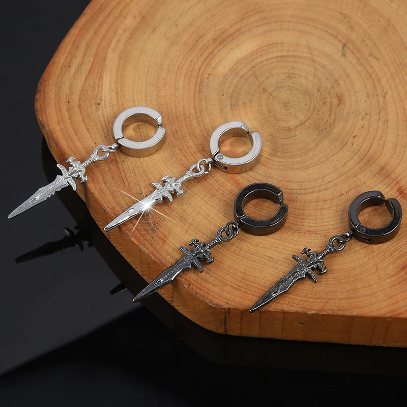 Серьги-безболезненные клипсы для ушей из нержавеющей стали мужчин и женщин