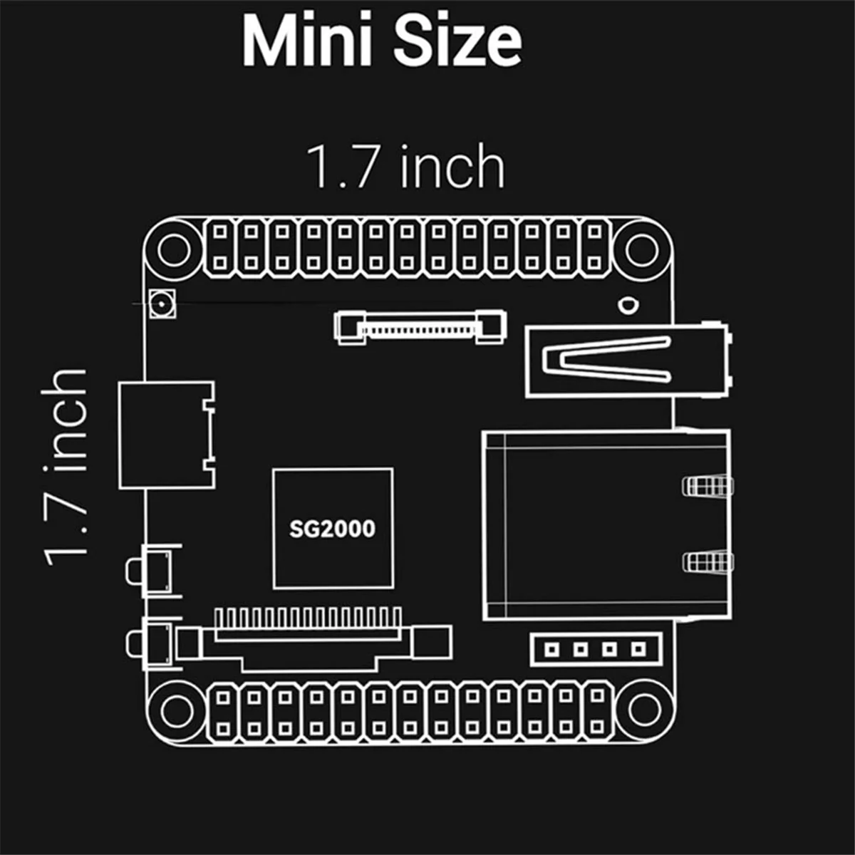 Молочный V Duo S макетная плата C906 RISC-V ARM Поддержка Одно нажатие переключения