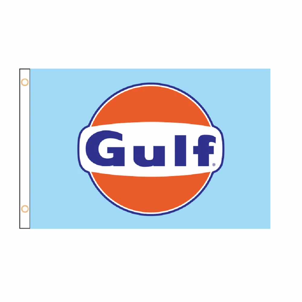 

3x5 Ft Gulf Oil Flag Durable Polyester Printed Banner for Decor