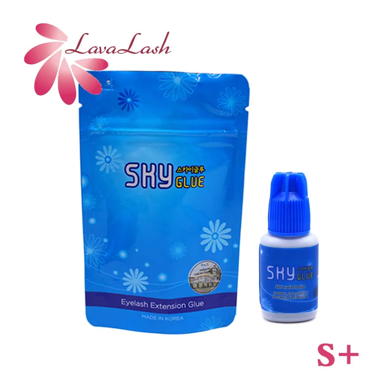 

Sky Glue Blue Cap 1-2 seconds Fastest Drying Eyelash Extensions Glue Sky S+ 5ml False Lashes Extra Strong Adhesive Beauty Tool