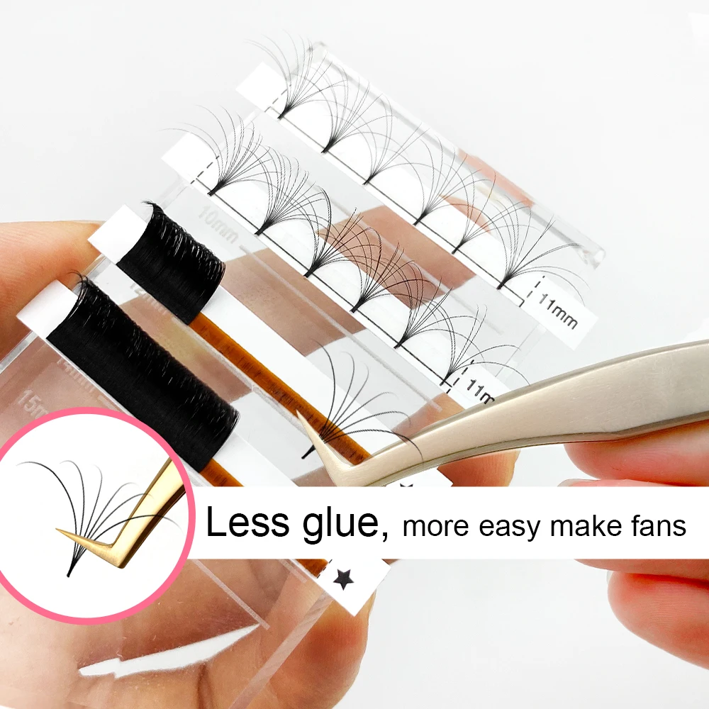 

Abonnie 0.03mm Auto Fan Eyelash Fanning Extensions 8~25 MM Fast Fanning Lashes Self Blooming Volume Fans Auto Fan Cilios