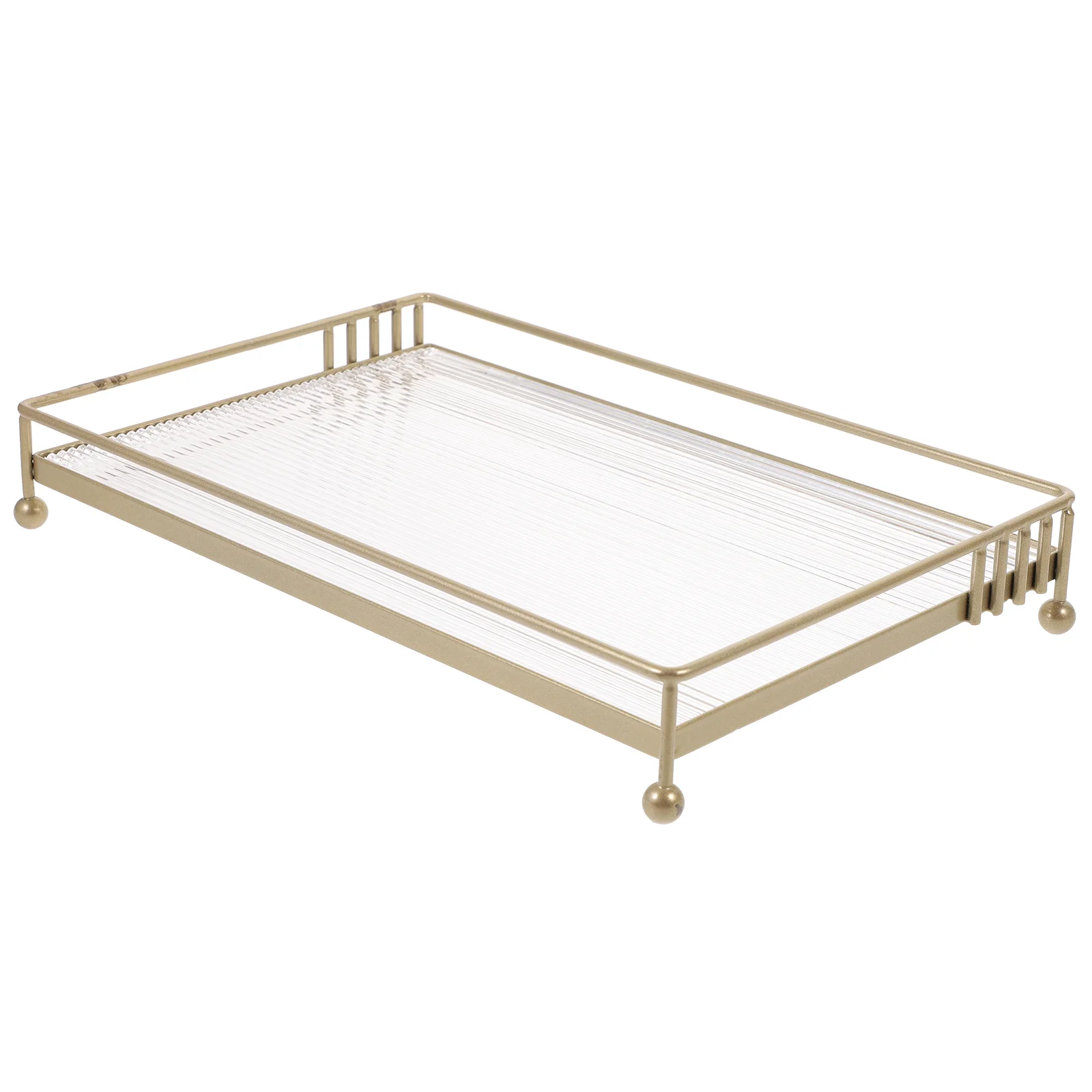 

Tray Vanity Bathroom Perfume Organizer Storage Home Holder Jewelry Plate Towel Trays Shelf Supply Countertop Iron Frame Napkin