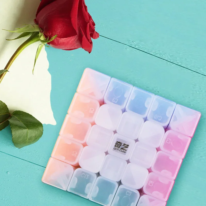 Qiyi Желейная серия Cube 2345 ступенчатая косая Пирамида Zongzi брелок-кубик Детские