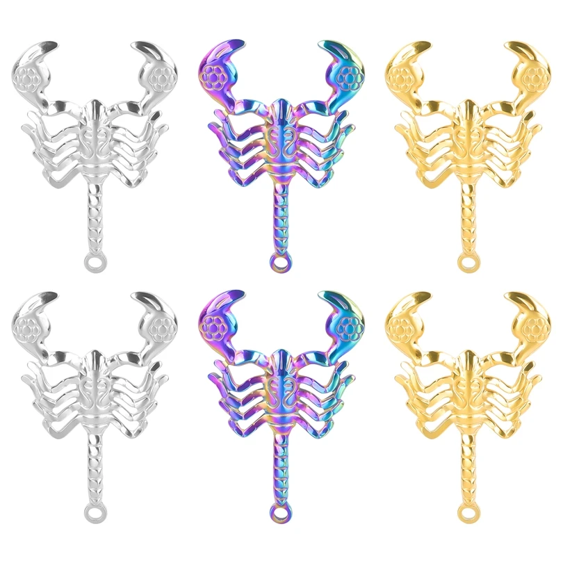

Neo-Gothic Scorpion Charms High Quality Stainless Steel Necklace for Men Trendy Pendants Handicraft Jewelry Making Supplies