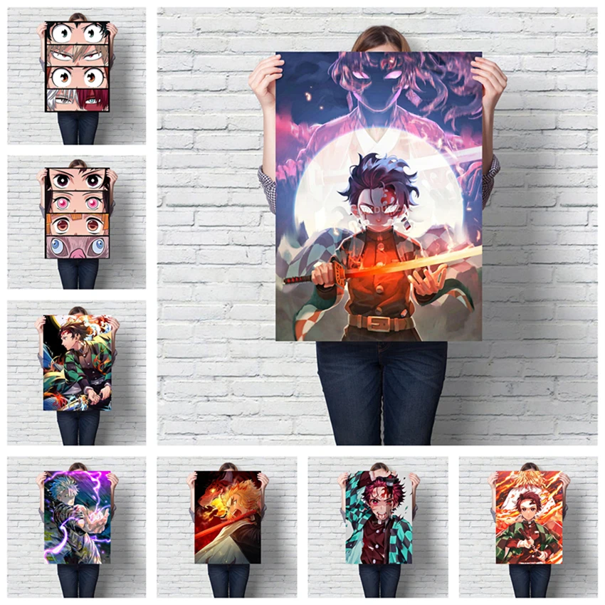 

5D DIY Diamond Painting Kit Japanese Cartoon Anime Demon Slayer Diamond Embroidery Mosaic Art Rhinestone Home Decor Gift