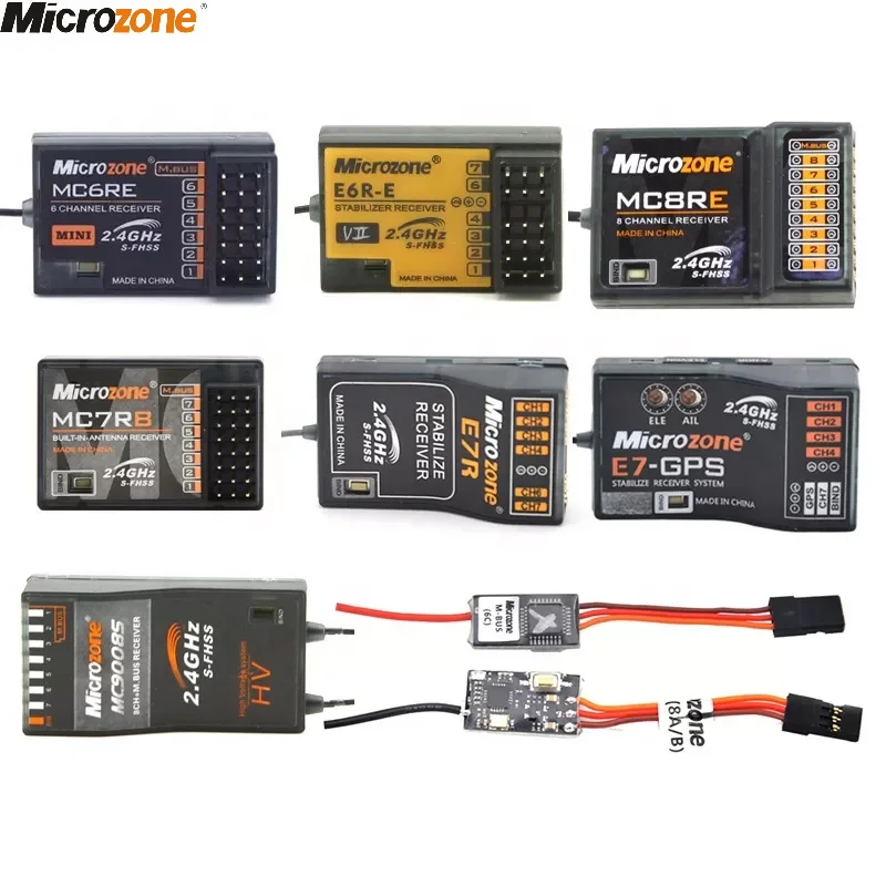 Микрозона MC6RE MC7RB MC9002 мини M-SBUS приемник 6CH MC8RE 8CH для MC6C MC8B контроллер передатчик радиоуправляемый самолет, Квадрокоптер