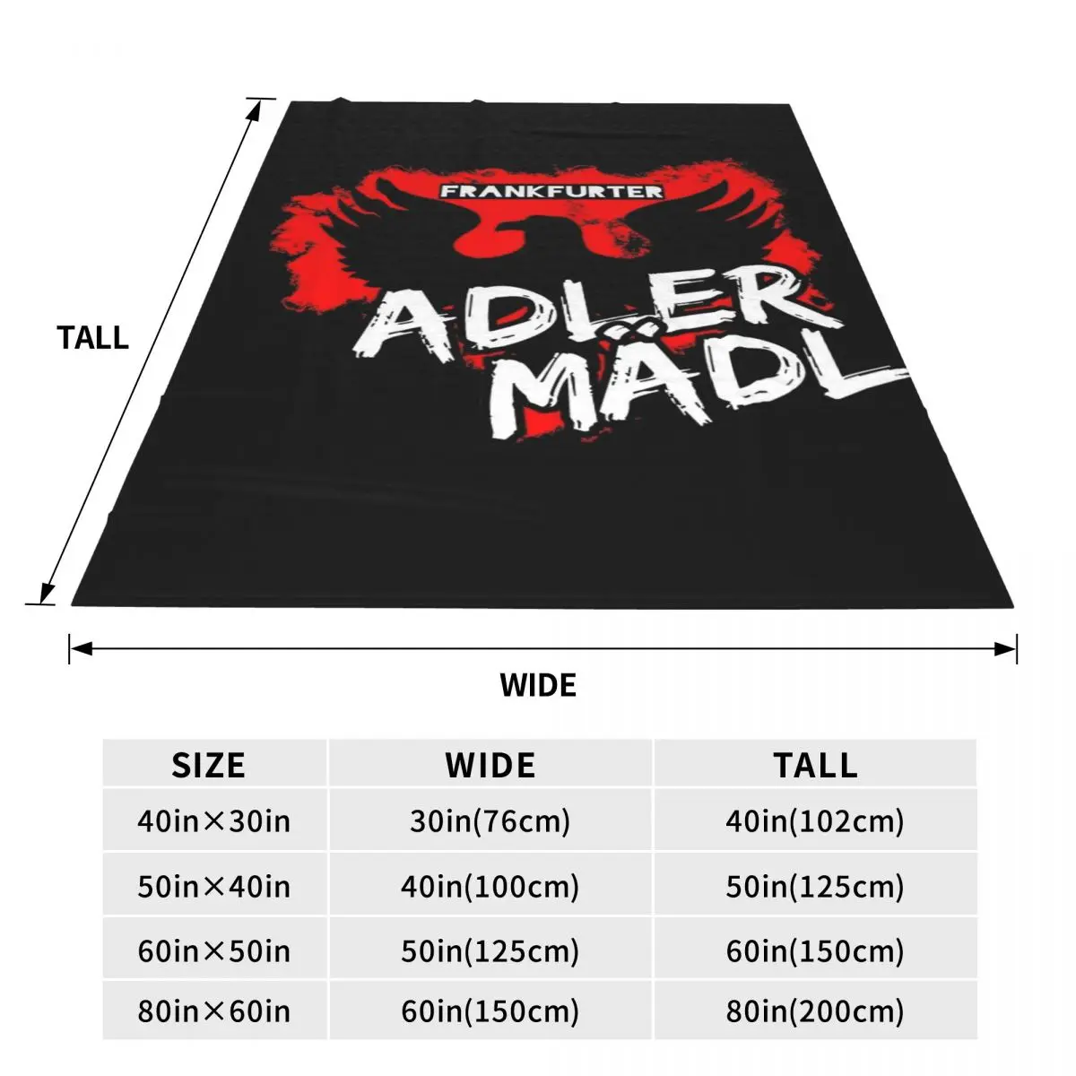Всесезонное универсальное одеяло для путешествий FRANKFURTER можно покрыть подарок