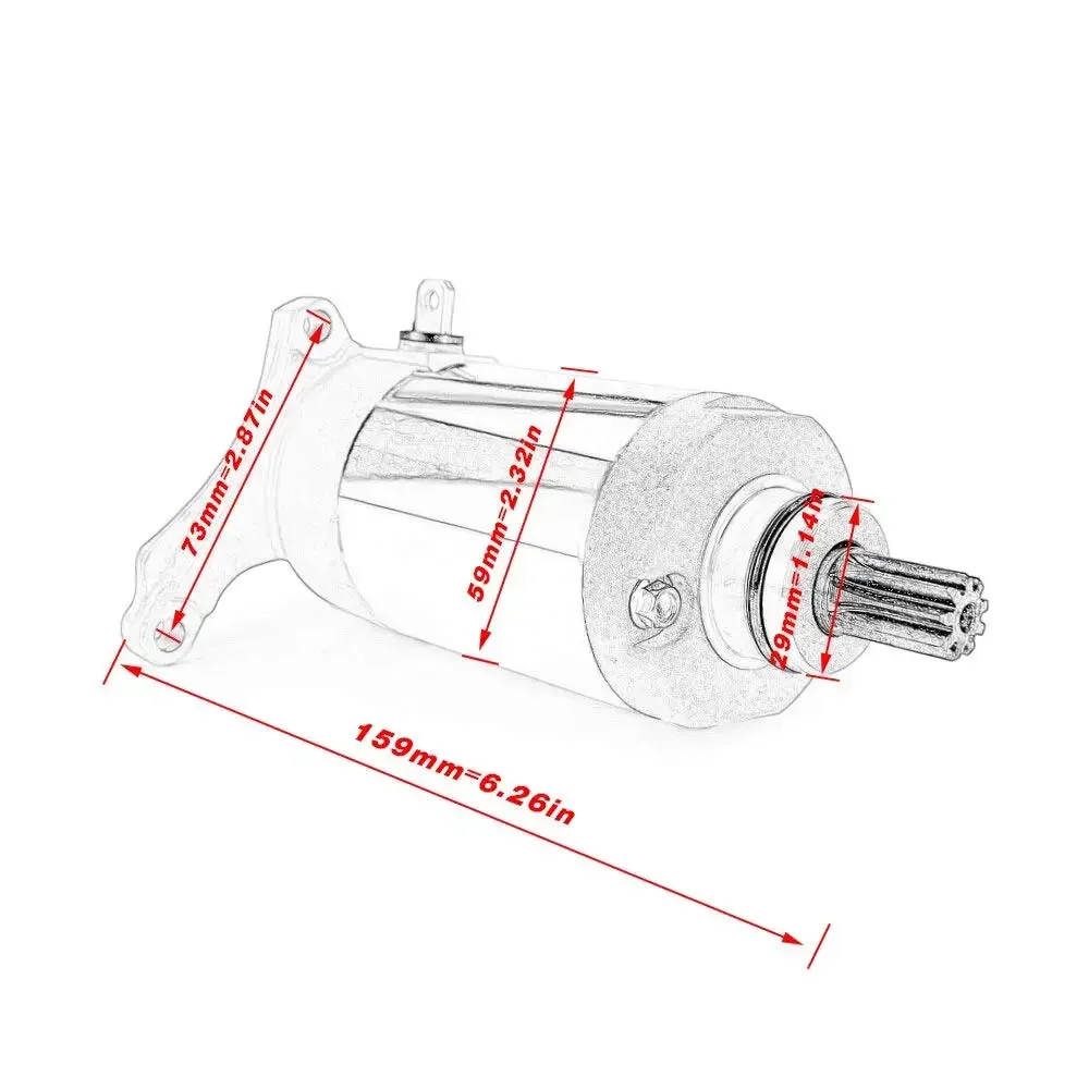 Стартер для Yamaha TW125 TW200 TRAILWAY 200 TT-R225 XT225 TW 125 1C6-H1800-00 4JG-81890-00 3AW-81800-01