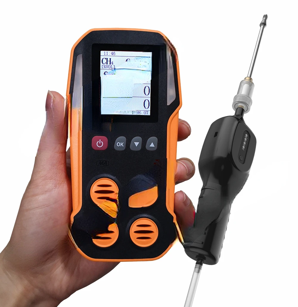 

portable Multi 4 gas detector with air gas sampling pump CD4