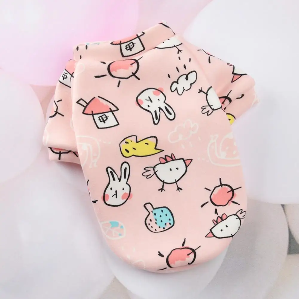 Печать маленькой собачьей куртки с капюшоном Зимняя теплая одежда для питомцев для чихуахуа, ши-тцу, свитшота щенка, кошки-пуловера.