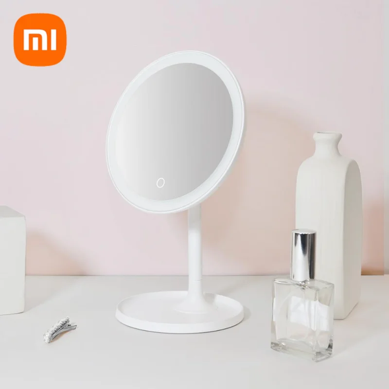 

Новинка, зеркало для макияжа Youpin Mi HD, одностороннее круглое зеркало дневного света, сенсорный экран с USB-зарядкой и регулируемой яркостью дл...
