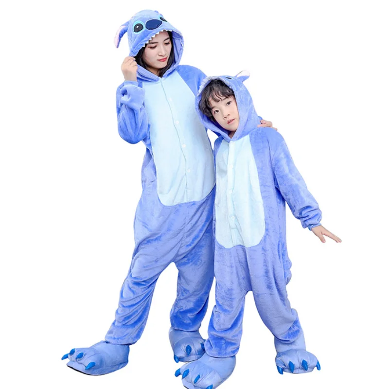 

Children Kigurumi Stitch Onesies Kids Animal Overalls Jumpsuit Onesie Panda Pajamas Sleepwear Boys Girls Cosplay Costume Pijamas