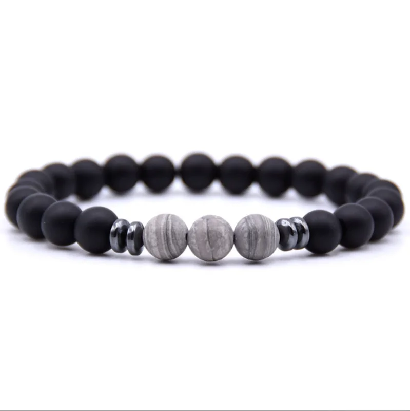 

New Personality Frosted Stone Beaded Bracelet Women Jewelry