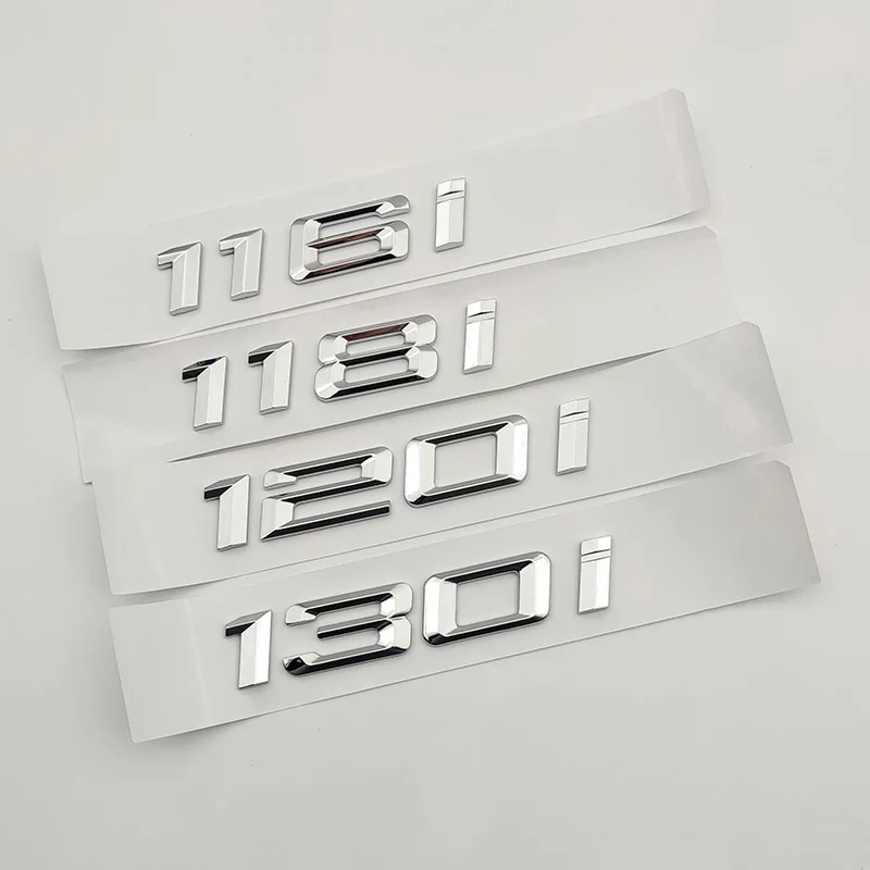 3d ABS хромированные буквы для багажника автомобиля для BMW 114i 116i 118i 120i 125i 130i 135i 140i Логотип эмблема наклейка F20 E87 аксессуары