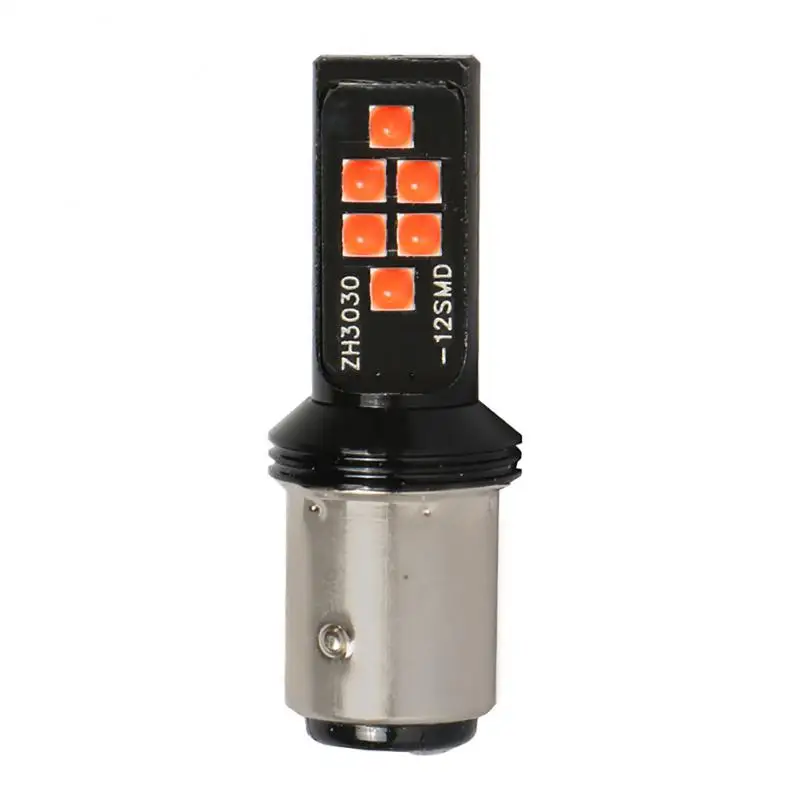 

Universal Car Signal Lamp Durable 3030 12smd Backup Reversing Light Super Bright Fog Light Led Bulbs T20 1156 1157