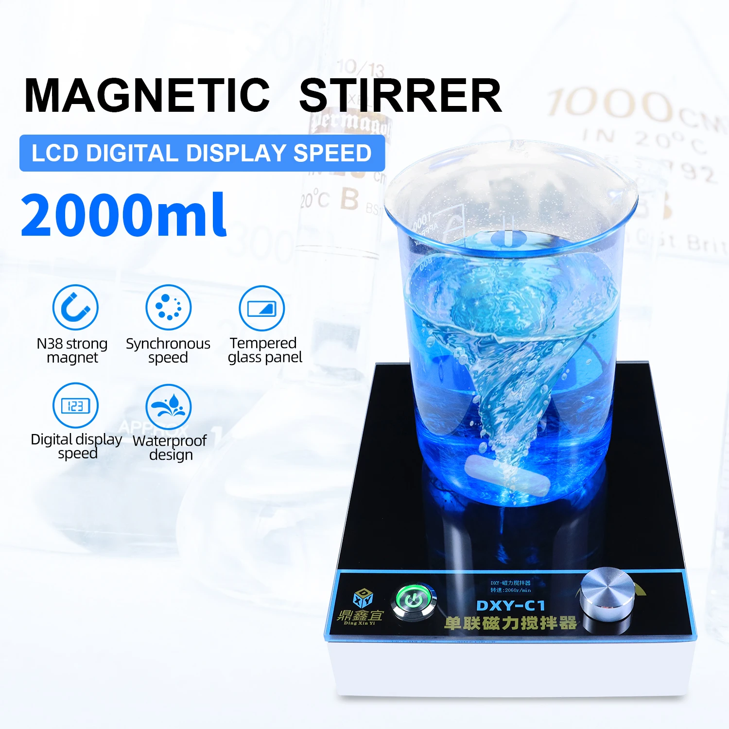 Ceny DXY 2000ml Płyta Szklana Mieszadło Magnetyczne Mikser Laboratoryjny Z Mieszadło 220V 110V Cena DXY 2000ml Płyta Szklana Mieszadło Magnetyczne Mikser Laboratoryjny Z Mieszadło 220V 110V