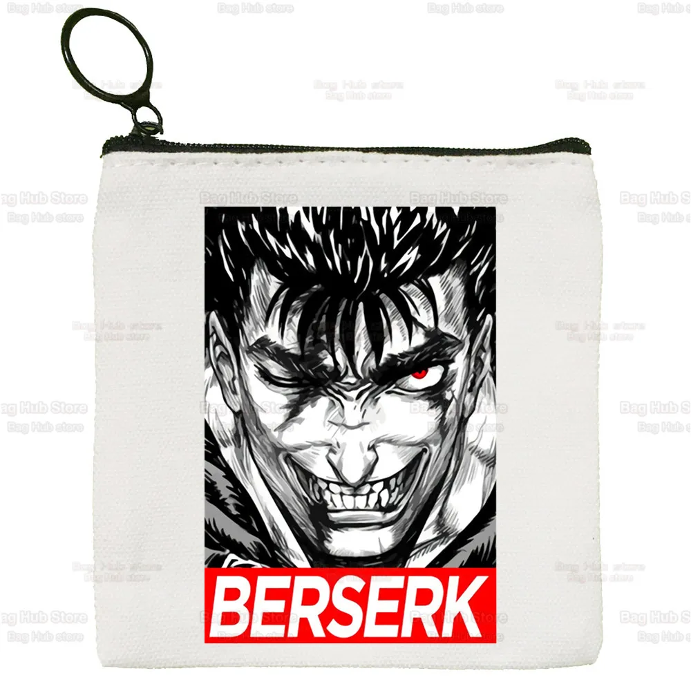 Berserk Guts Wallets Coin Pocket Vintage Male Purse Function Boy and Girl Mythology Warrior Anime Wallet with Card Holders