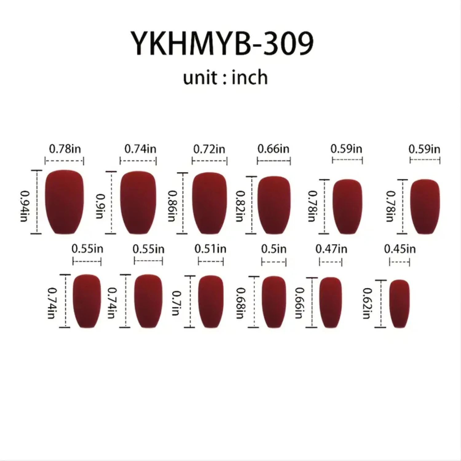 Набор ногтей среднего размера со стразами 3D красивые накладные ногти в виде