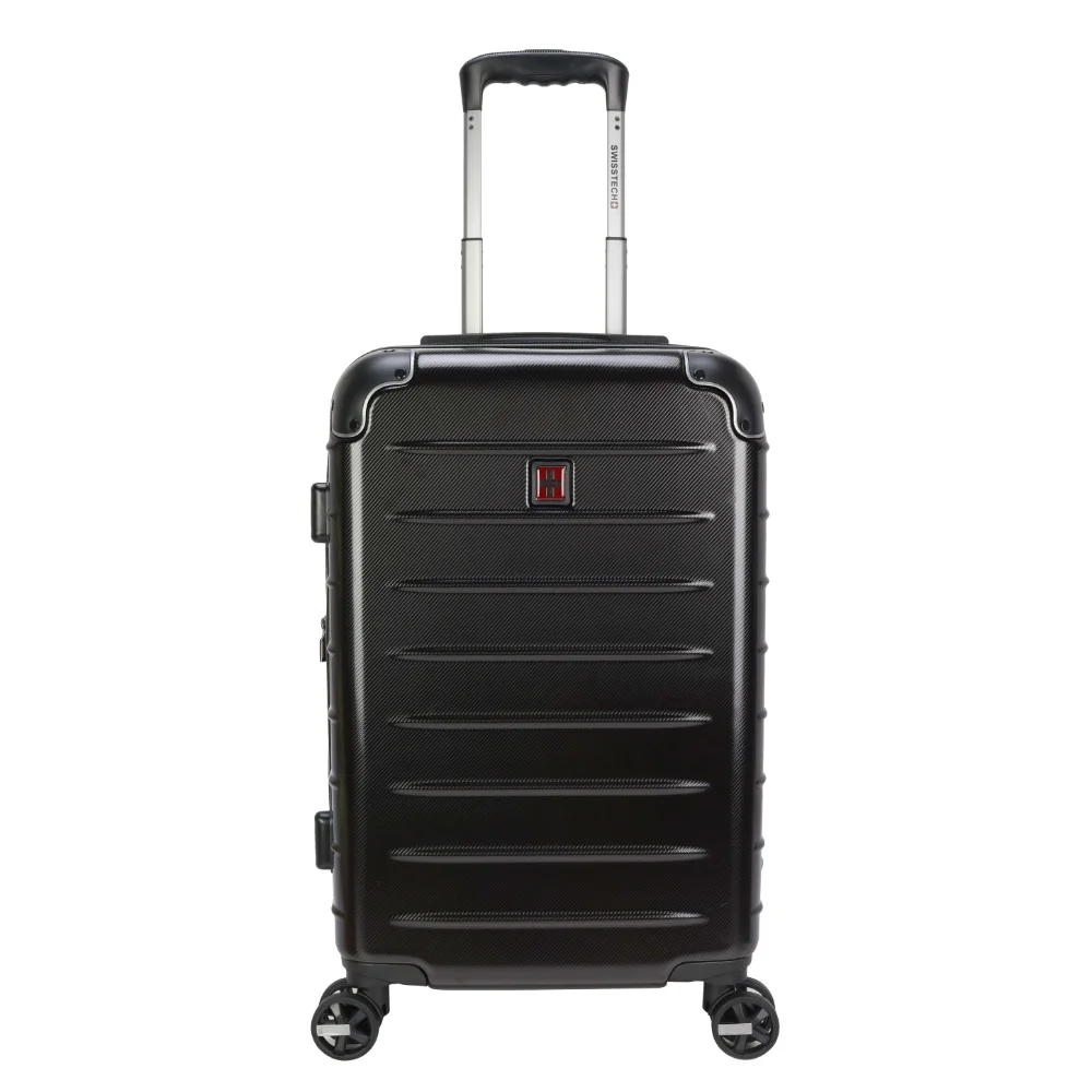 Швейцарские технологии 21 "чемодан с жесткой поверхностью, черный |  AliExpress