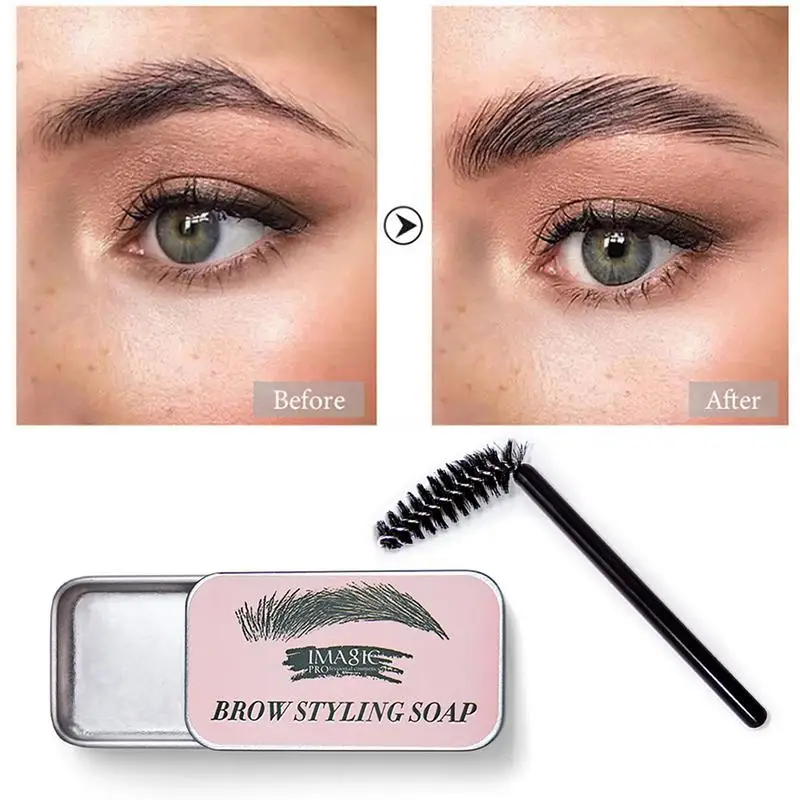 

Eyebrow Styling Soap Long Lasting Waterproof And Smudge Proof Eyebrow Styling Pomade Wax Gel For Natural Eyebrows For Women