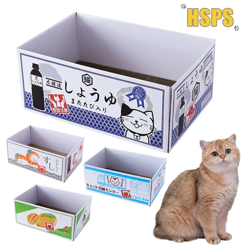 

Игрушечная гофрированная Когтеточка для котят, картонная коробка для котят, забавная Мятная картонная коробка для котят, милые когтеточки для кровати и дивана