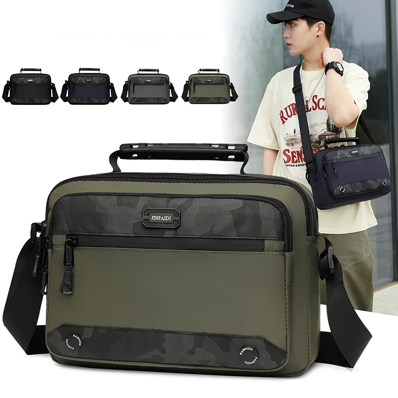 

Horizontal Bag Men's Bag Retro Trend Simple Bag Commuter Messenger Fashion Messenger Oxford New Handbag Summer Cloth Shoulder