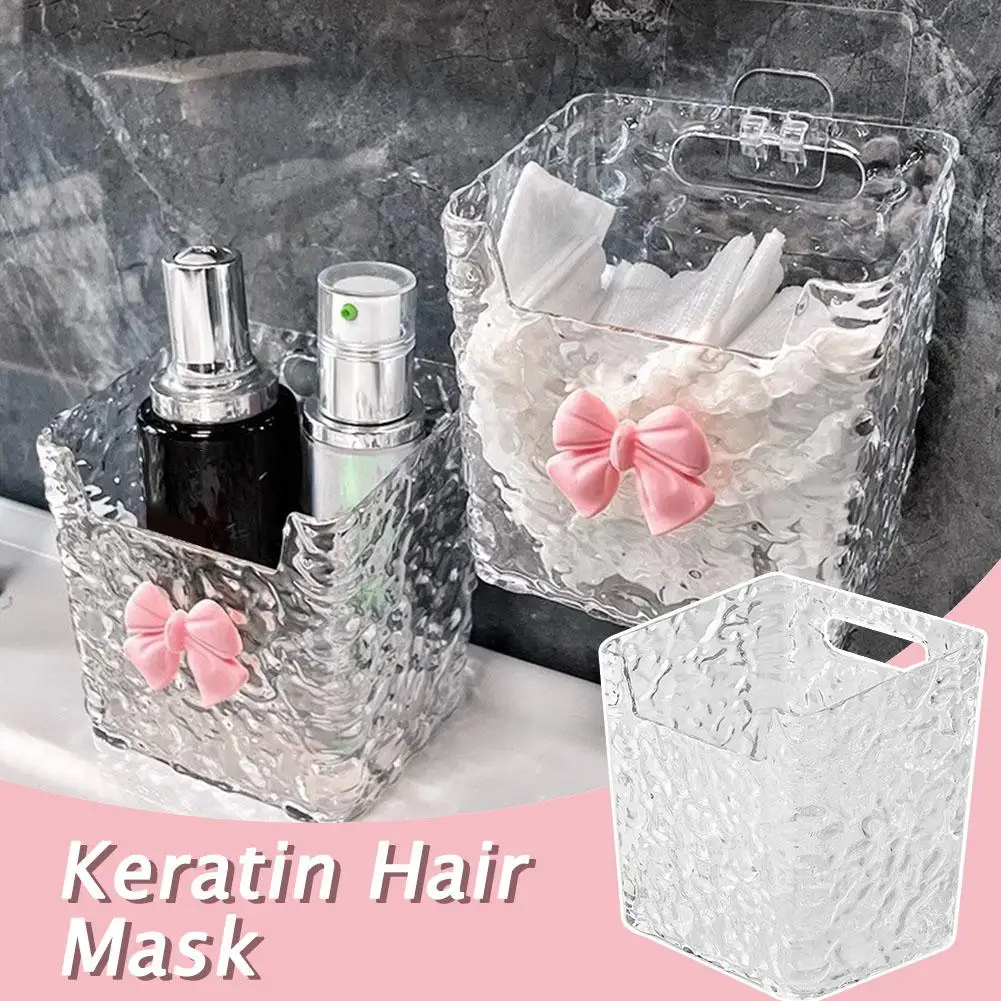 Настенный прозрачный контейнер для хранения без пробивки отверстий в форме