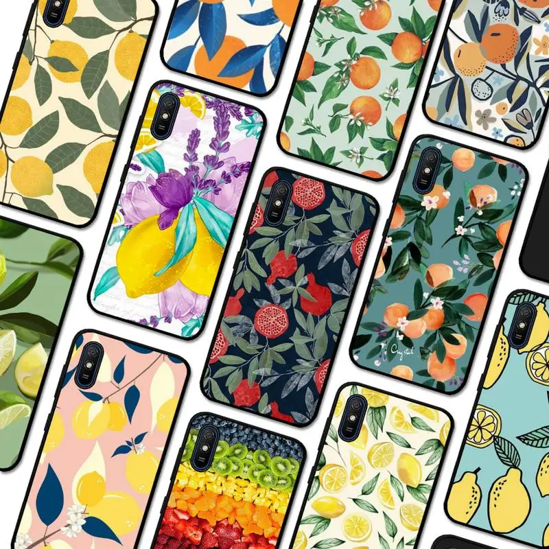 

Fruit lemon Phone Case for Redmi 5 6 7 8 9 A 5plus K20 4X S2 GO 6 K30 pro coque