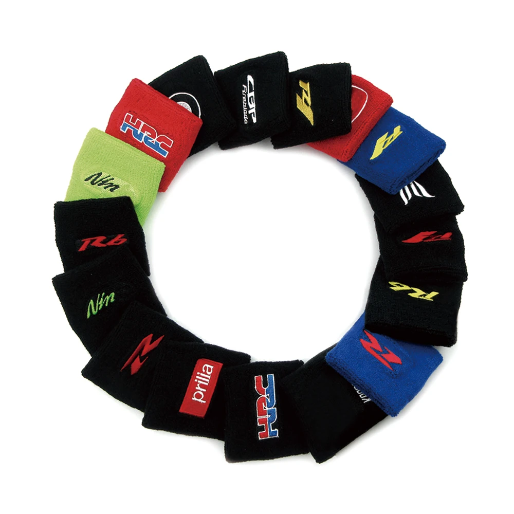 Вышитые мотоциклы передний жидкий масляный тормоз клатч резервуар носки для Suzuki