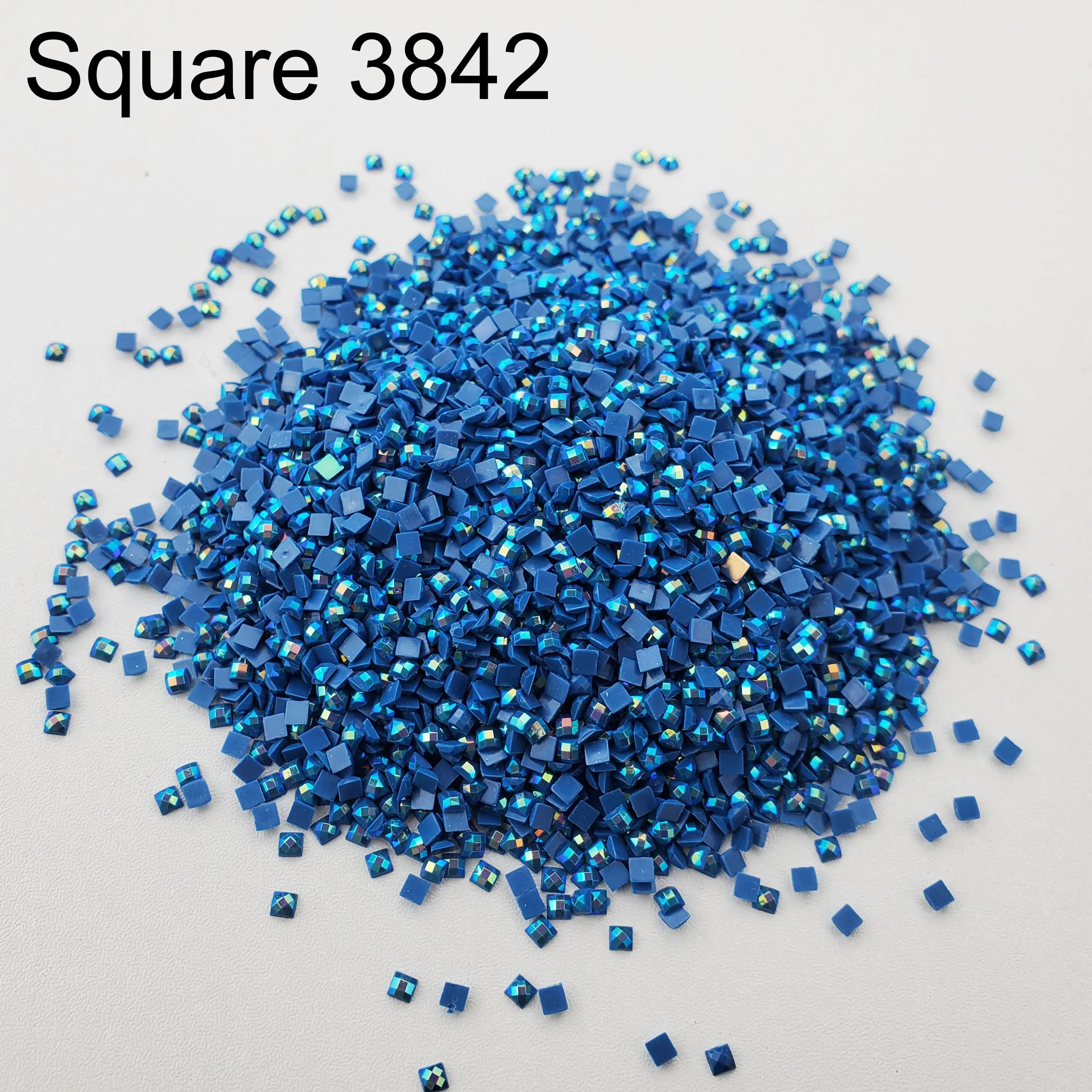 

AB Square Diy Diamond Painting Stone Resin Electroplating Mosaic Make Diamond Painting-Square Stone Needlework3842 New AB Square