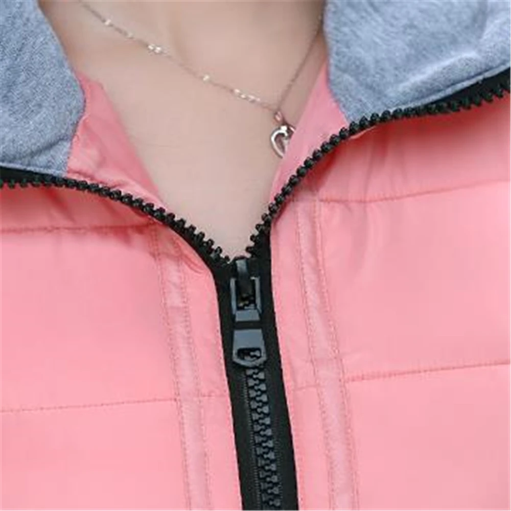 Новинка Осень-зима 2024 Женская облегающая теплая Повседневная куртка с капюшоном