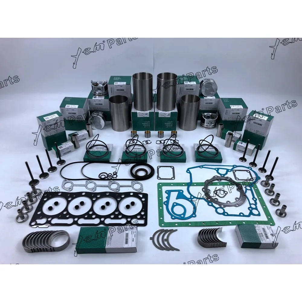 Новый 4-цилиндровый комплект для ремонта двигателя Kubota V1505 V1505D V1505T - купить по