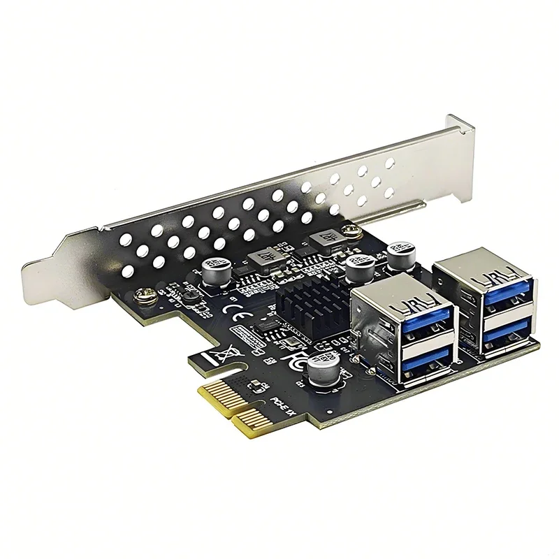 USB 3.0 PCIE-адаптер-умножитель-концентратор Контроллер USB3 5 Гбит/с USB3.2 Gen1 PCI-E