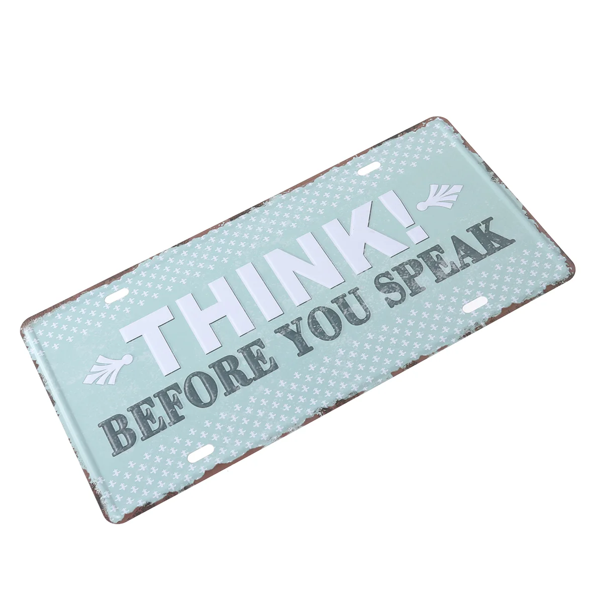 

1pc Painting Vintage Decorative Tin Metal Simple Signs for Home Bar Coffee Shop Wall