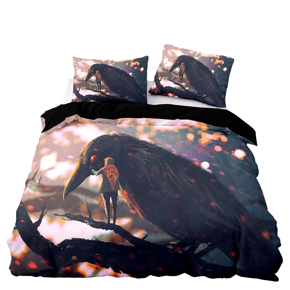 Комплект постельного белья с пододеяльником и наволочкой в абстрактном стиле |