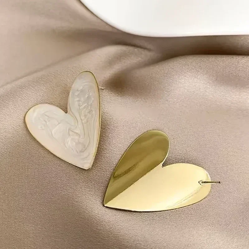 Серьги-сердечки из стерлингового серебра 925 пробы — большие размеры 31*37 мм с