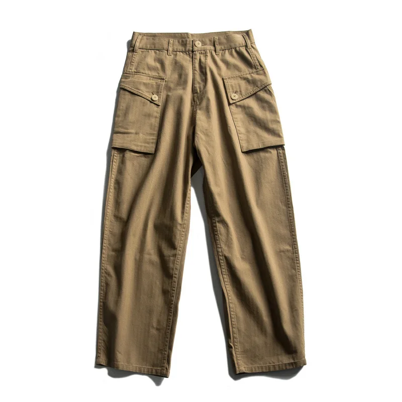 

Men Clothing 2022 Tide Brand Multi-pocket Paratrooper Machine Energy Straight Workpiece Pants Men's Tide Brand Casual Pants Men