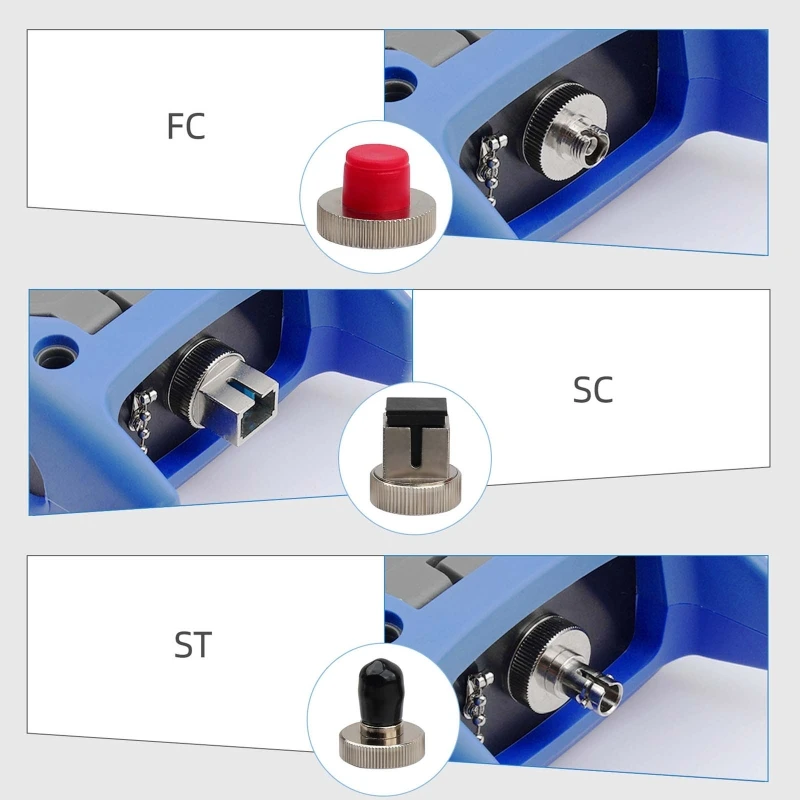 

Source Optical Power Meter Adapter Conversion Head Swap Head Fiber Optic Interface Optical Power Meter (SC-ST-FC) K1KF