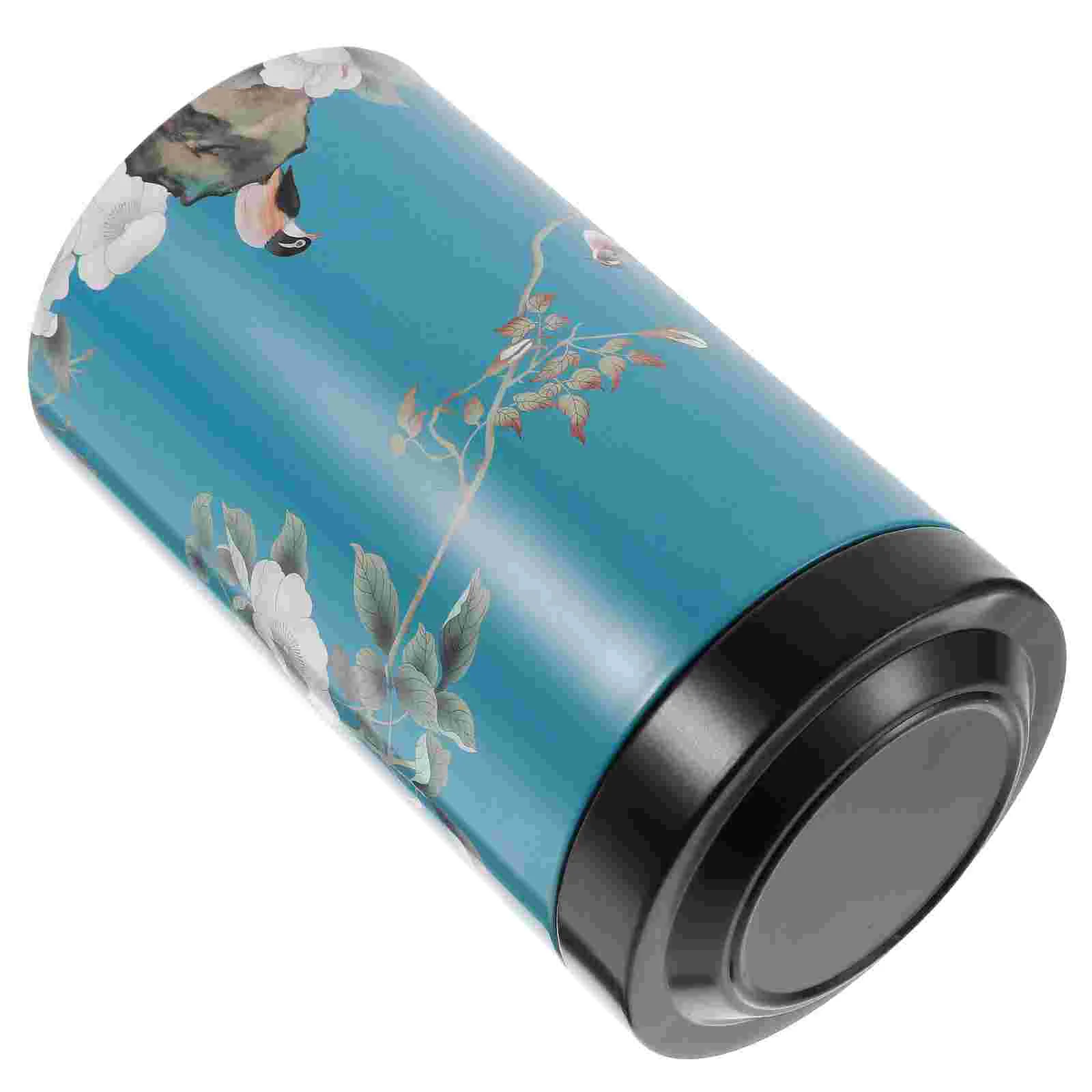 

Candy Jar Lid Tinplate Tea Household Snack Holder Dry Goods Metal Coffee Bean Portable Container