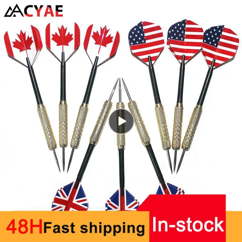 

2/4/6PCS Professional Coppers Dart Needle Plating Darts With Dart Flight Sport Steel Needle Tip Darts Throwing Game Toys Copper