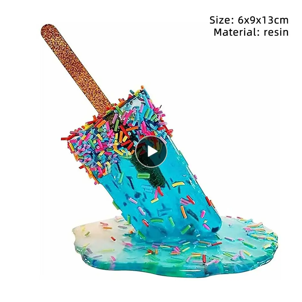 

Creative Resin Jewelry Home Decoration Popsicle Decoration Weight 90g Has A Realistic Wet Luster Effect Size 6x9x13cm