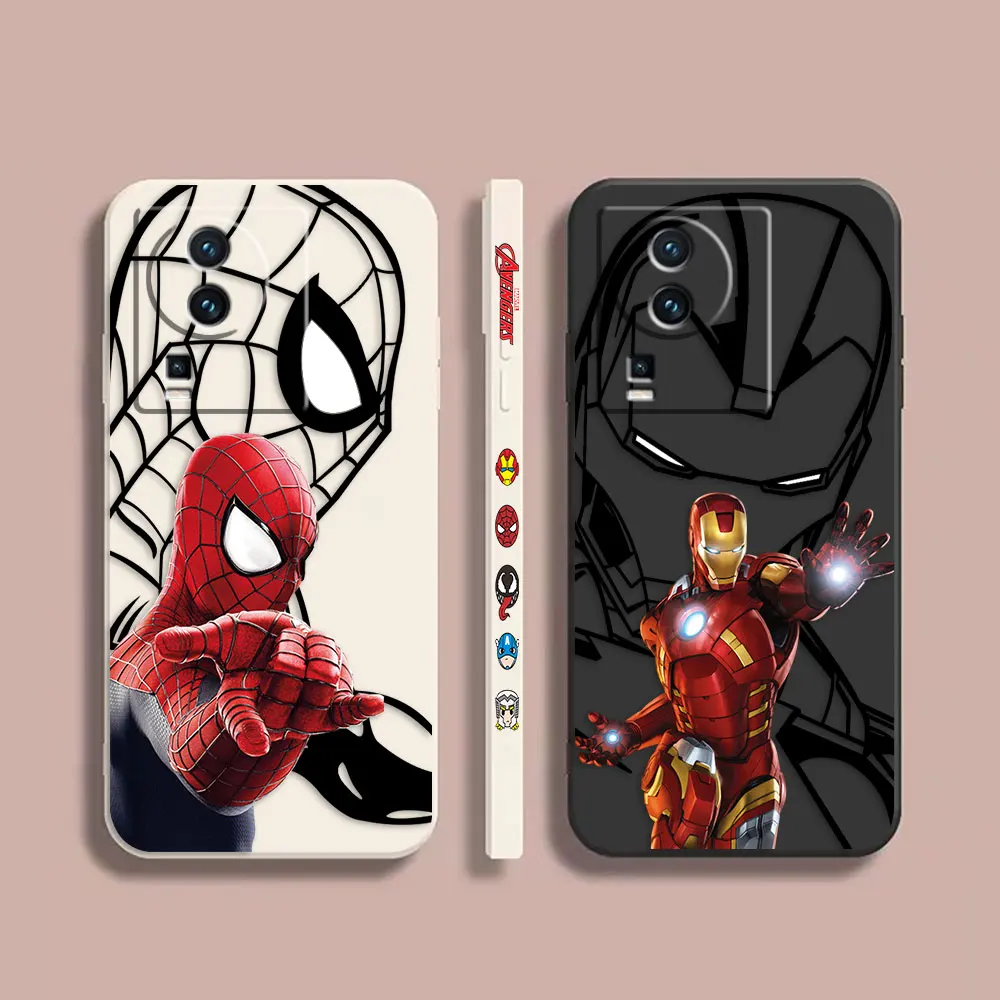 

Case For VIVO IQOO 5 7 8 9 10 11 Pro 5G Z3 Z5 Z6 Z7 NEO3 5 5S 6 7 Case Funda Cqoue Shell Capa Super Iron Spiderman Marvel Heroes