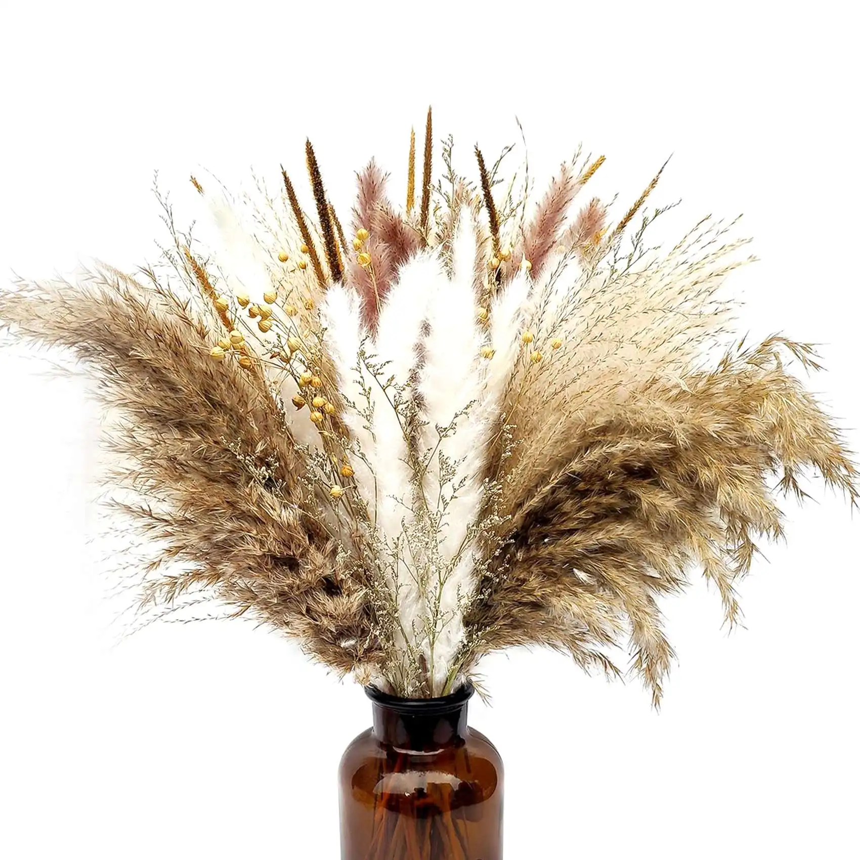 

Сушеная пампасная трава 45 см, сушеные цветы, украшение, пушистые растения, сушеные цветы, декоративные вазы, стиль бохо для фотографии, свадьбы