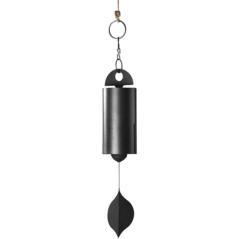 

Deep Resonance Serenity Bell Windchime - Metal Hanging Wind Chime Handcrafted Steel Bell, Plays Beautifully In The Wind