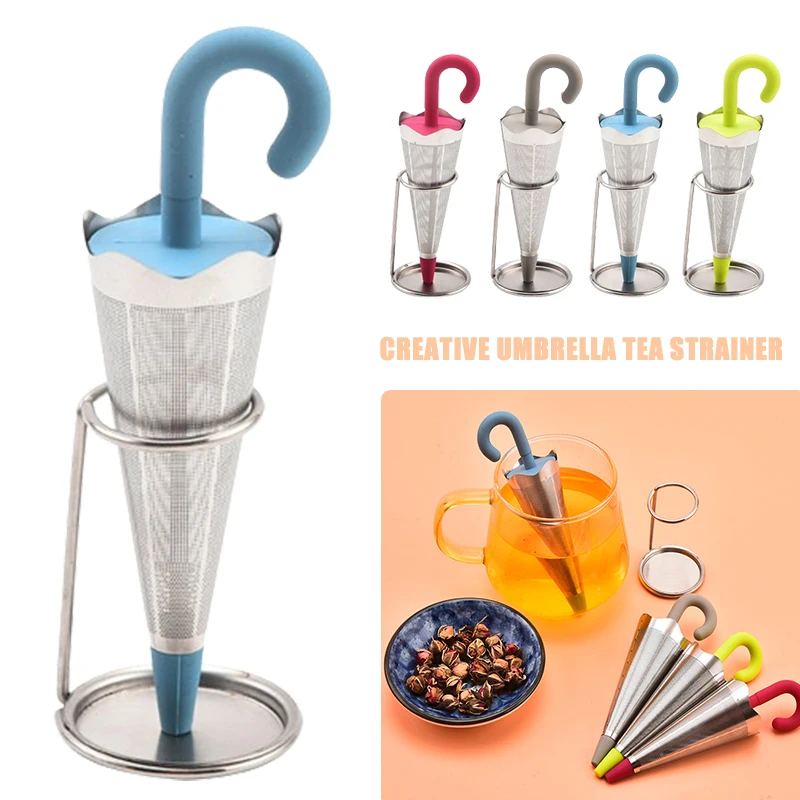 Ситечко Для Чая Из Нержавеющей Стали В Форме Зонтика — Термостойкое Пищевое