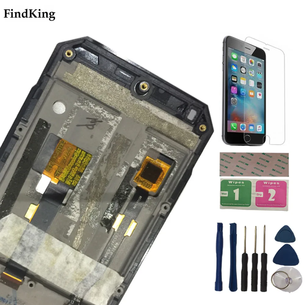 lcd display with frame for nomu s30 mini touch screen digitizer panel assembly touchscreen phone parts tools free global shipping