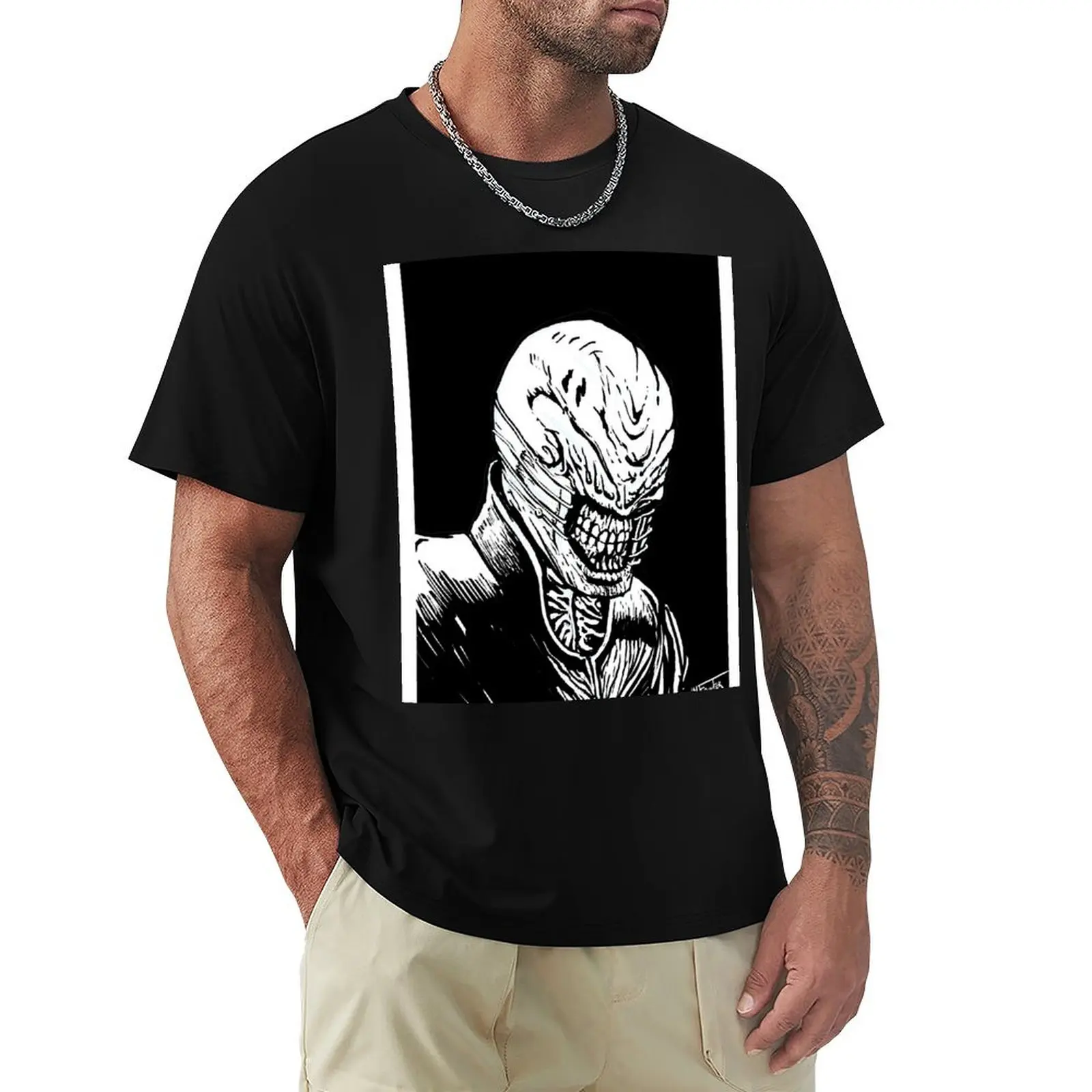 Футболка с рисунком Hellraiser Cenobite Chatterer для мальчиков животным принтом белая