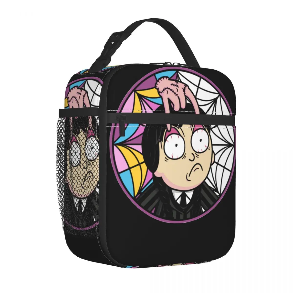 

Forced Look Wednesday Fanart Insulated Lunch Bags High Capacity Reusable Cooler Bag Tote Lunch Box Beach Picnic Food Handbags