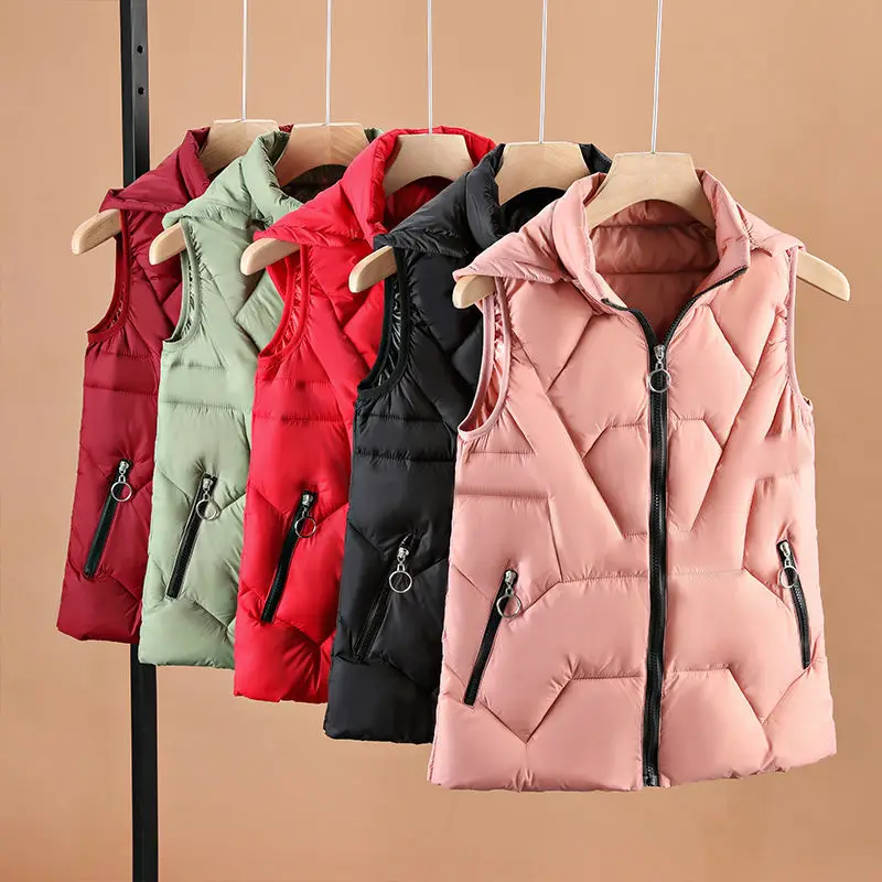 

Cheap wholesale 2021 spring autumn winter new women fashion casual female nice warm woman Vest Outerwear BVy189